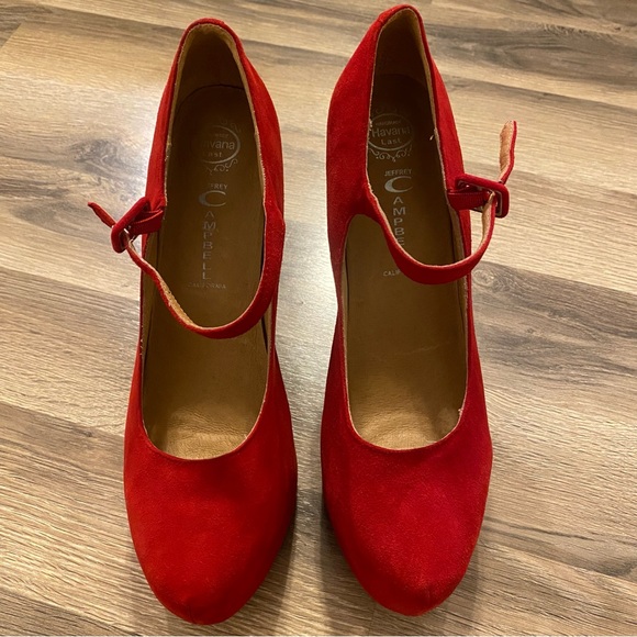 Jeffrey Campbell Red Why Yes MJ Platform Stiletto Heels - Picture 9 of 12